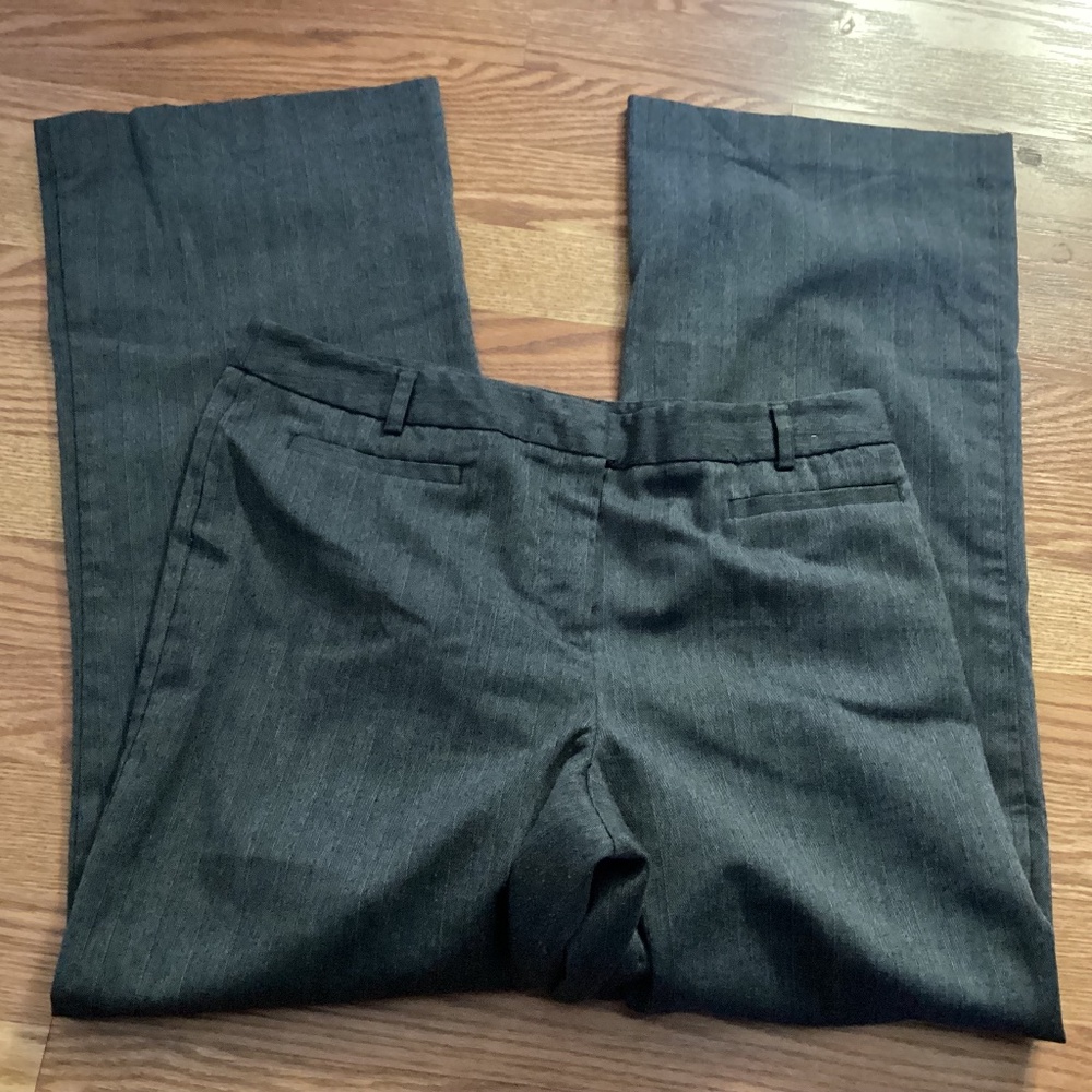 Geoffrey Beene Sport Gray Pinstripe Business Casual Stretch Pants  Size 10S